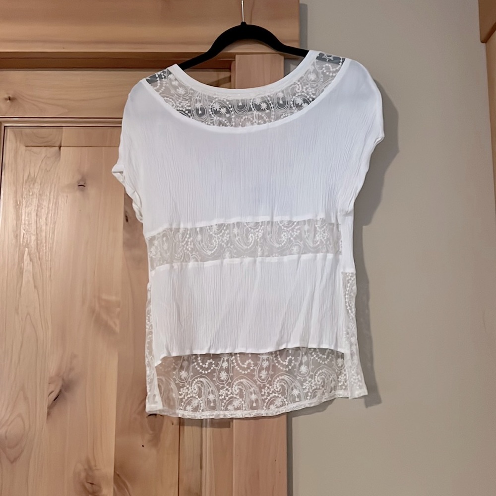 lace detail top